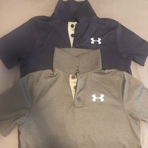 Boys under armour collar shirts - bundle